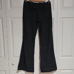 Maurices Gray Flare Dress Pants Size 3/4